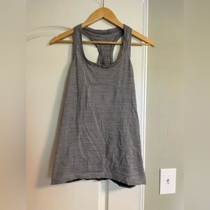 Lululemon Tank, black and white striped, size 10